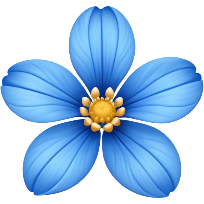 Blue flower emoji