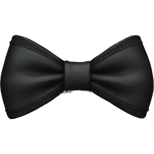 Black gothic bow emoji