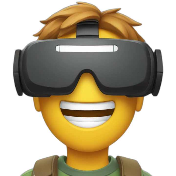 Vr quest 3 happy Face emoji
