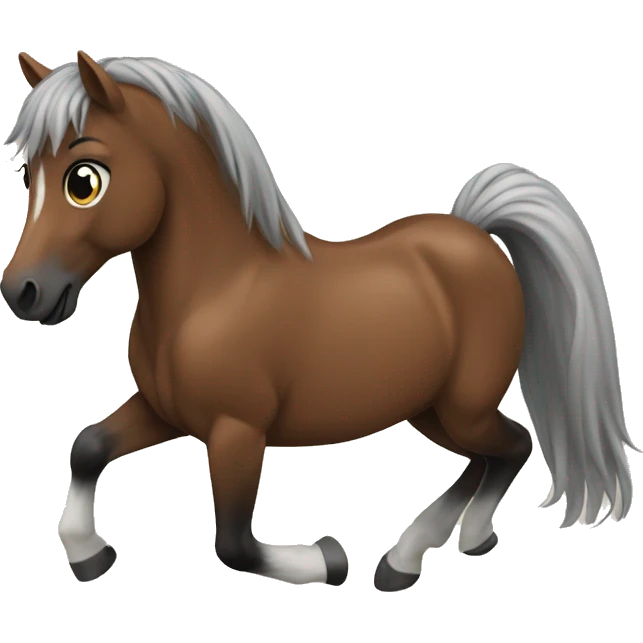 Poney qui saute emoji