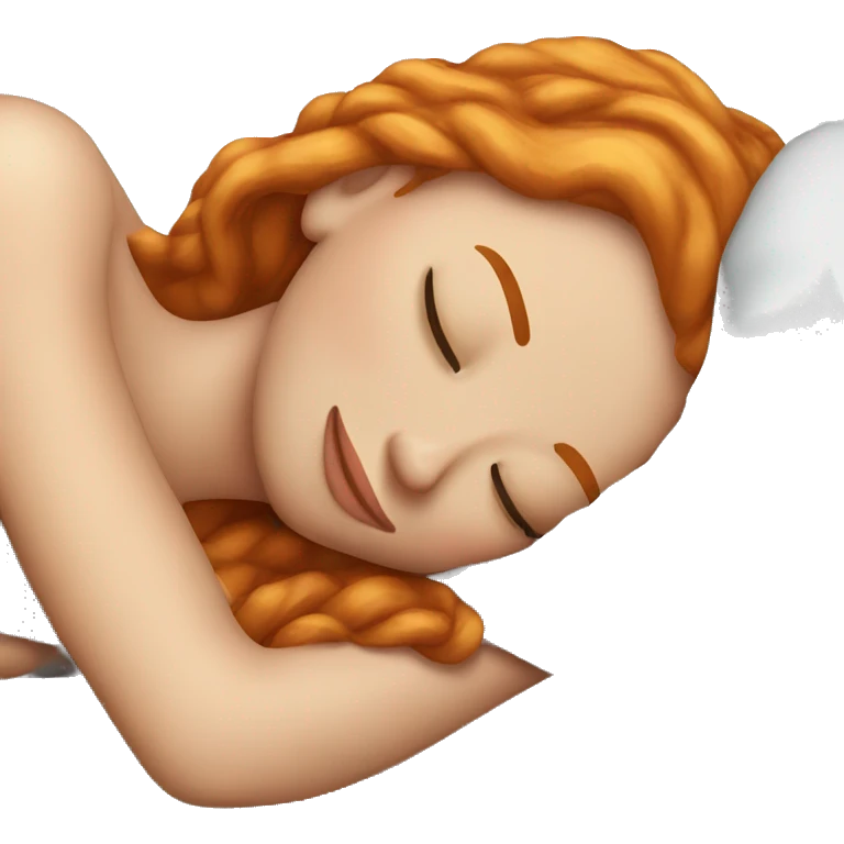 Ginger pretty woman sleepingemoji emoji