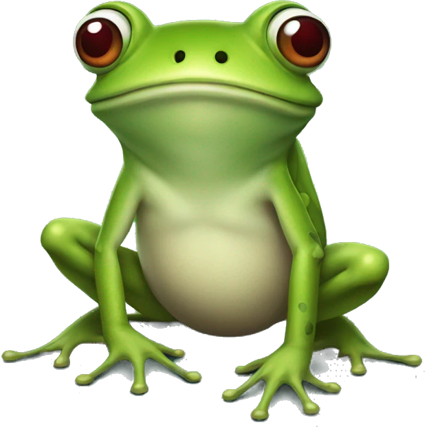 frog whit a fly emoji