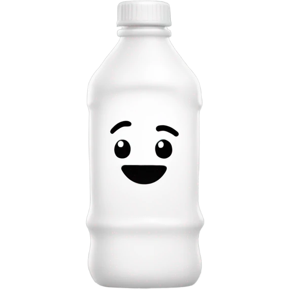 white Squeeze Sauce Bottle but thinner bottle gotta have cap and floating in the air with nothing on it intact no text nothing  emoji