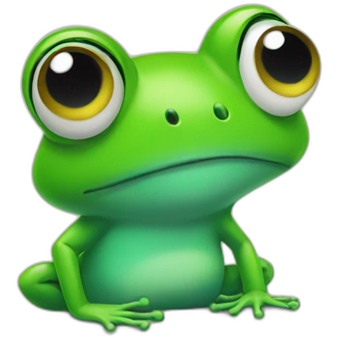 Frog sweating emoji