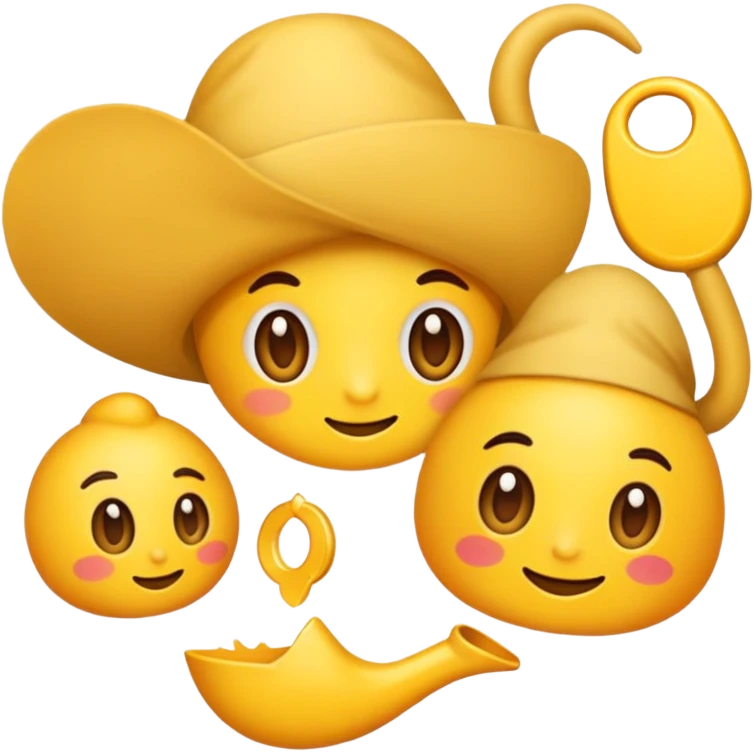 ایموجی صورتی  پاپیونی با شاین  emoji