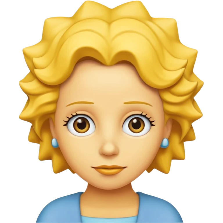 maggie simpson, yellow skin emoji