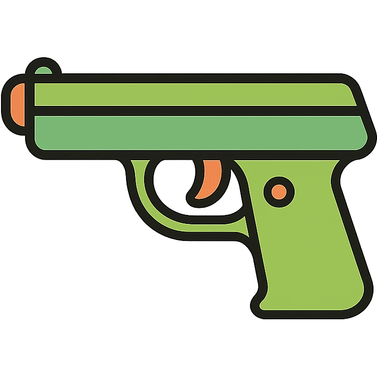 A gun emoji emoji