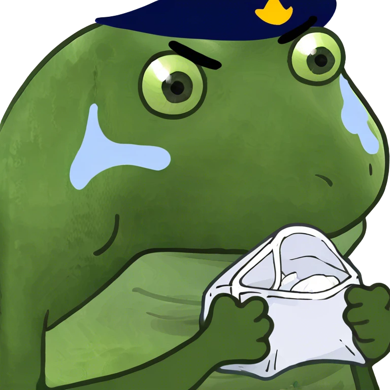Bufo crying and pleasing  emoji