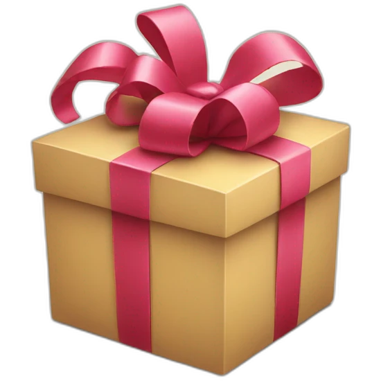 gift box with smile emoji