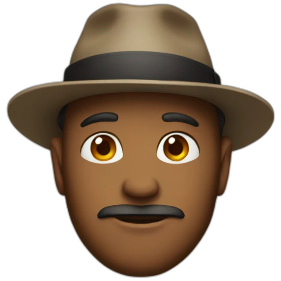 Man with hat emoji