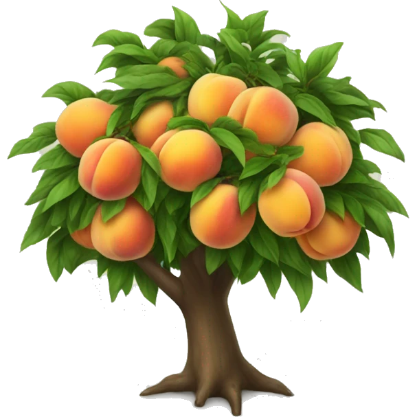 Peach tree emoji