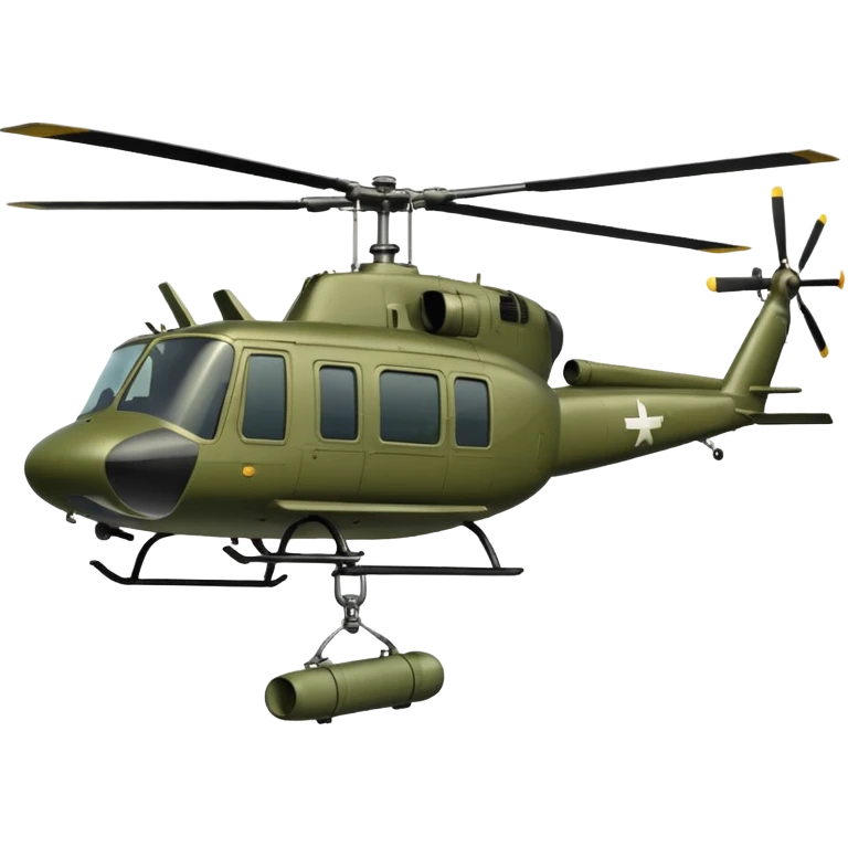 Huey helicopter emoji