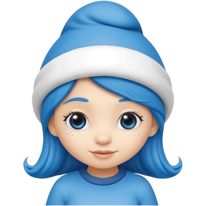 girl smurf  emoji
