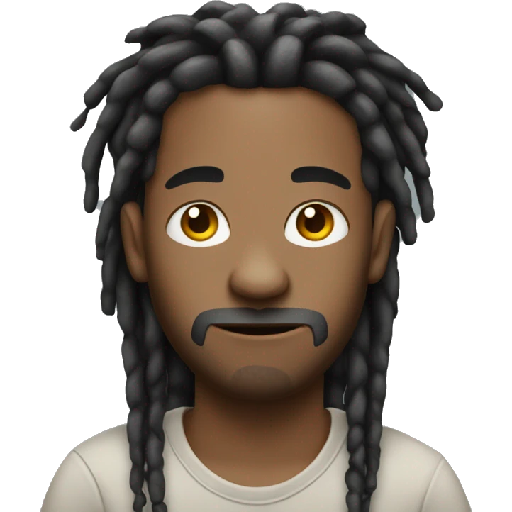 nonchalant guy with dreads emoji