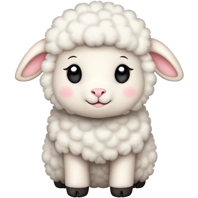 Little Lamb with many love emoji around  emoji