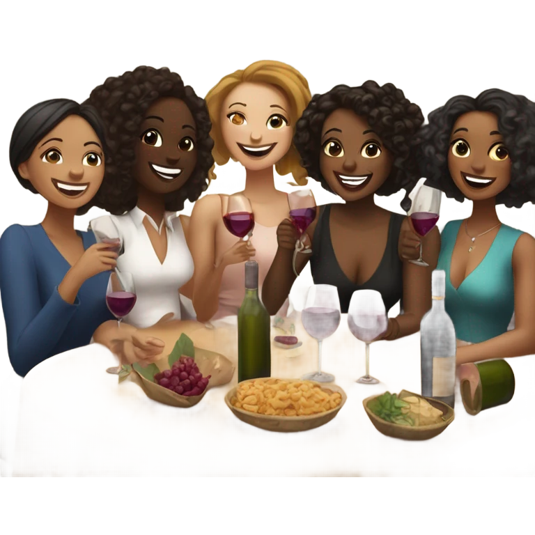 Girls night wine emoji
