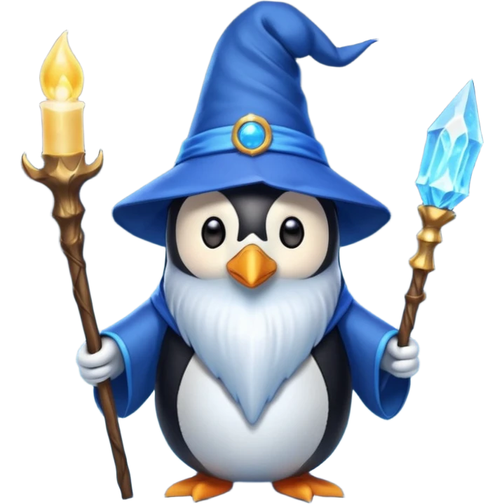 Penguin Wizard emoji
