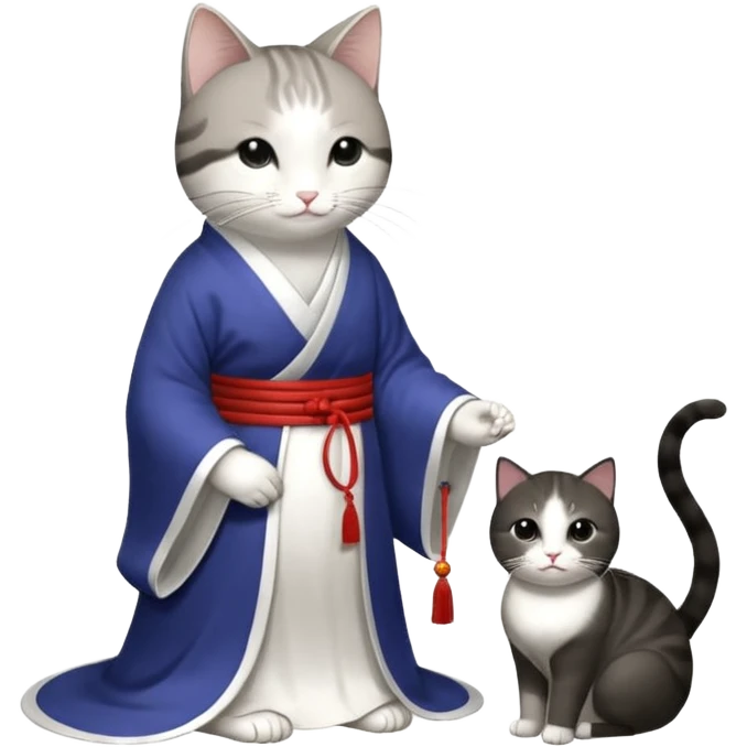 一只穿纱裙的快乐的小橘猫 emoji