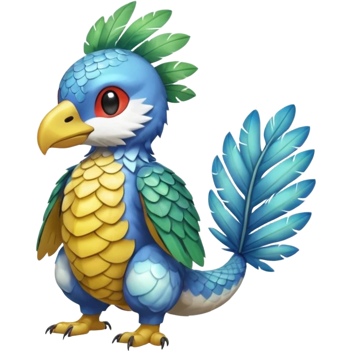 Cute cool animal hybrid Fakemon full body emoji