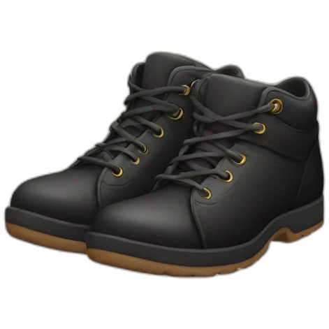 Old black shoes emoji