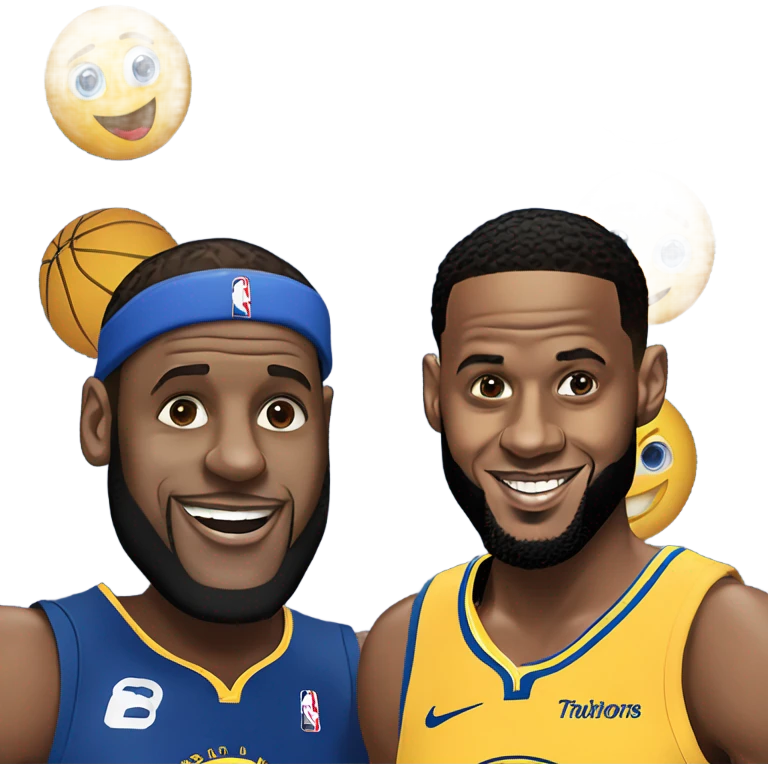 LeBron James and Stephen curry  emoji