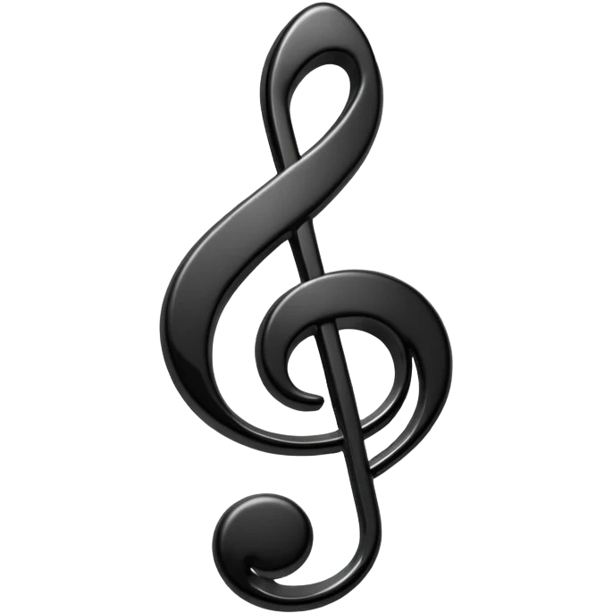 black music note emoji