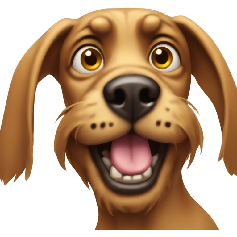 Ugly dog emoji