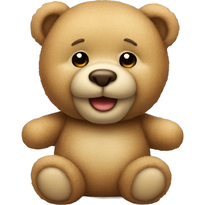 Very cute teddy bear emoji