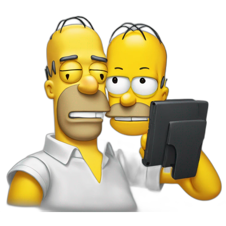 Homer Simpson et Éric Zemmour emoji