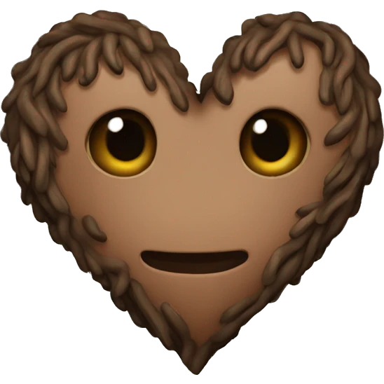Brown forest heart emoji