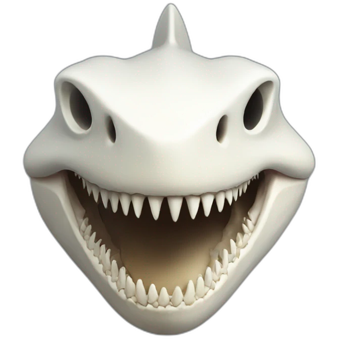 Shark skull emoji