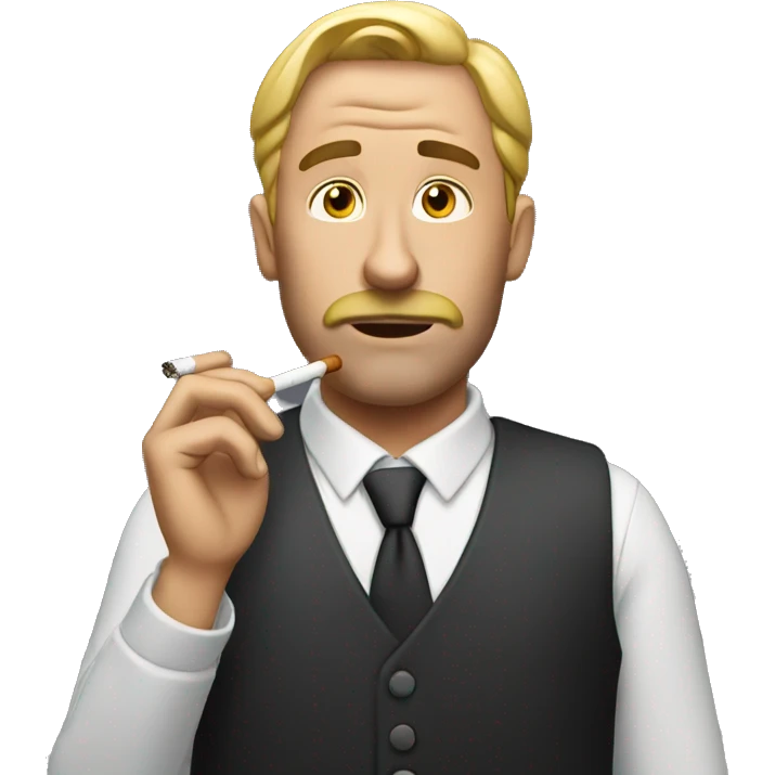 Man with cigarette emoji