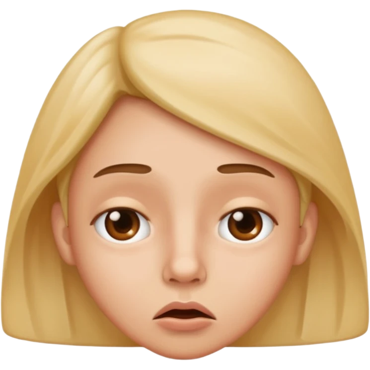 Confused with flared nostrils emoji