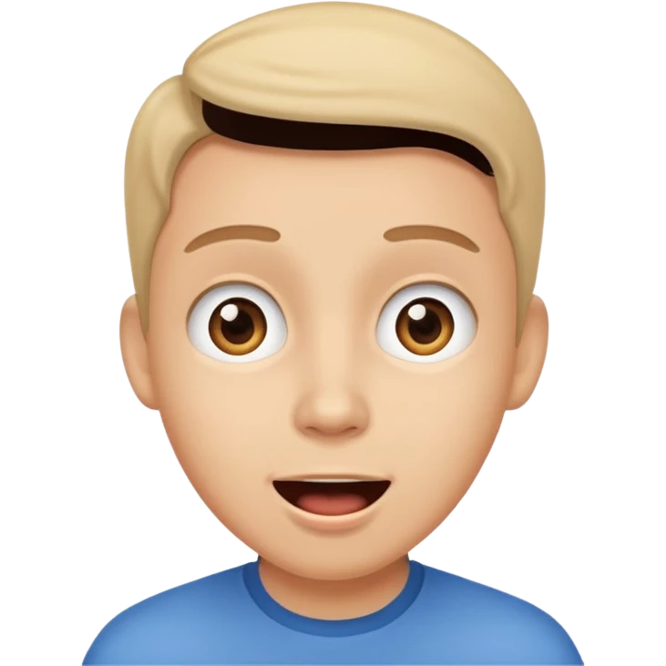 surprised and happy face emoji