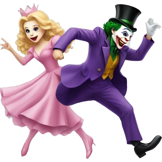 Joker chasing Glinda  emoji
