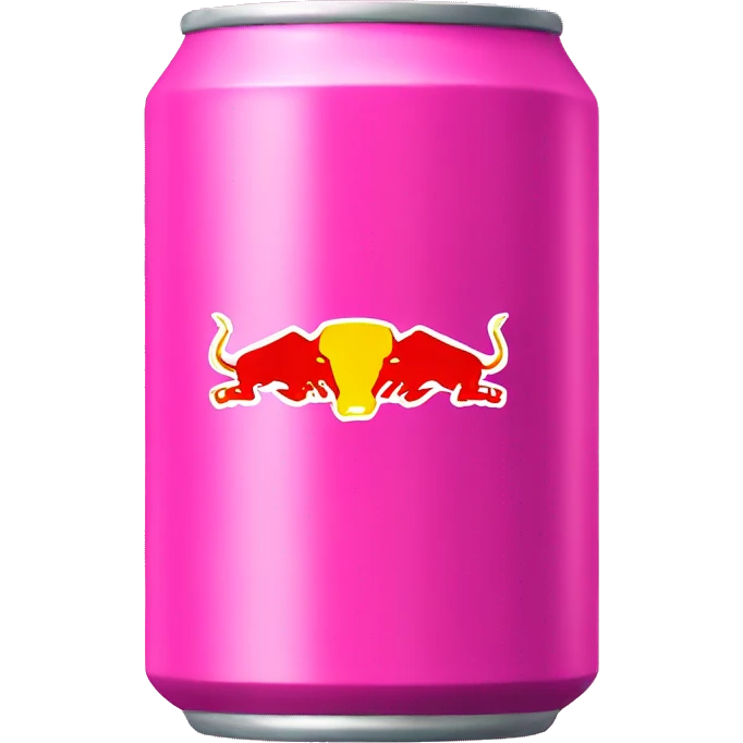 pink red bull can emoji