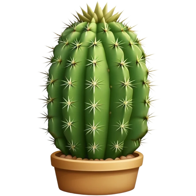 green desert cactus with spines emoji