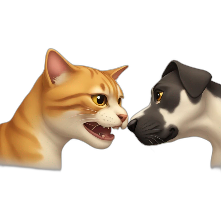 cat eat dog emoji