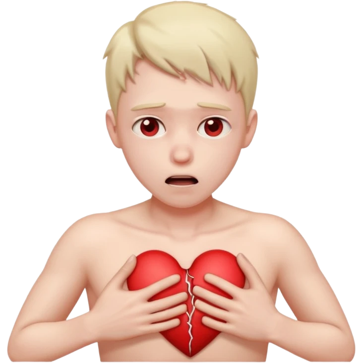 heart thumping out of chest person emoji