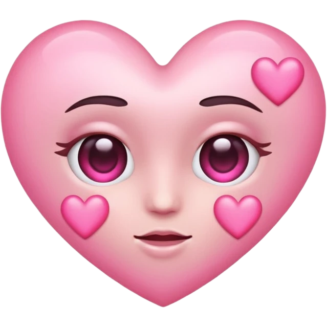 heart eyes with with hearts emoji