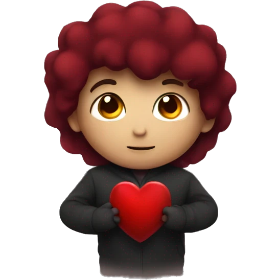 Dark red heart emoji