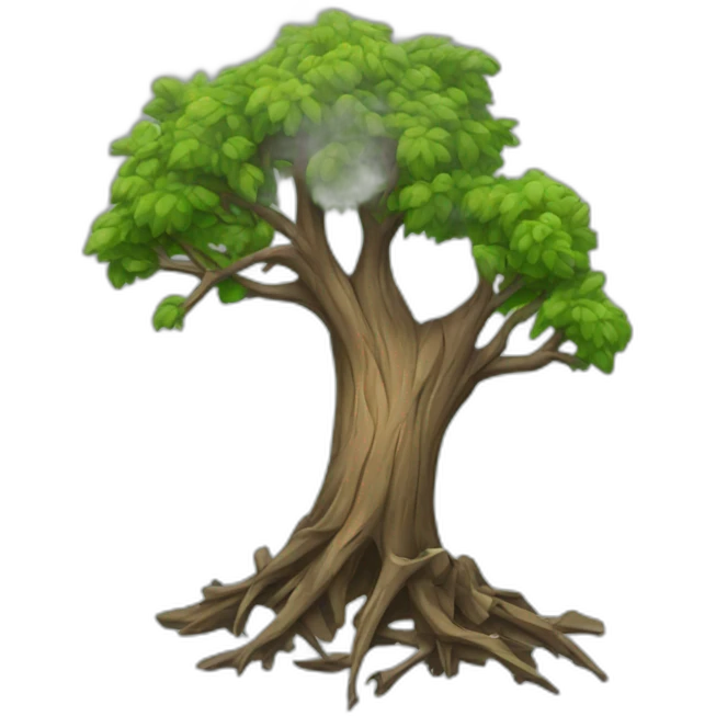 Broken tree emoji