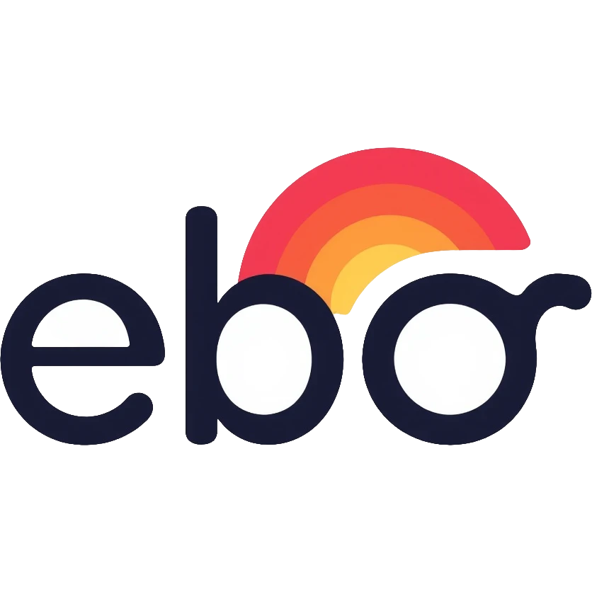 Simple website header logo with modern design emoji