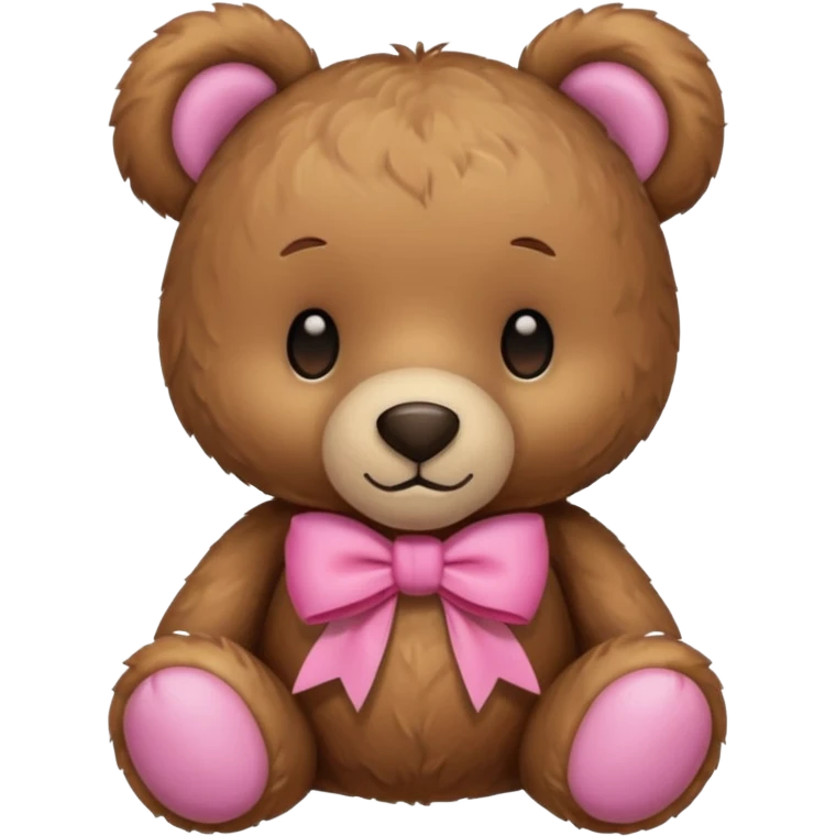 Teddy Bear With Pink Bow  emoji