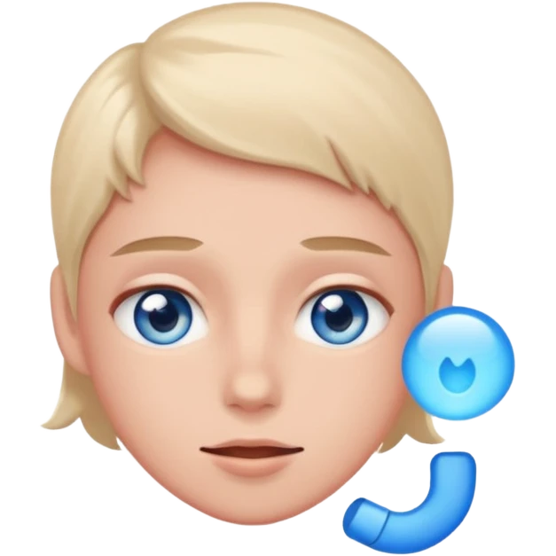 Face with eyes rolling while blushing emoji