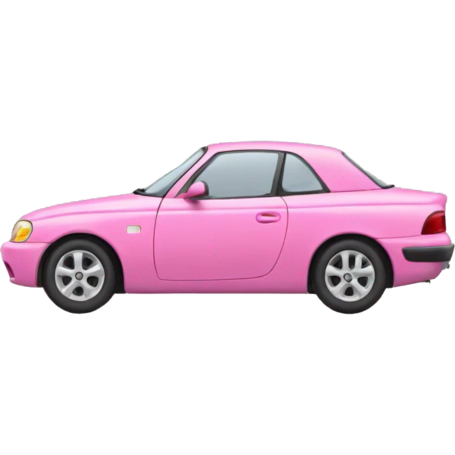 pink car emoji