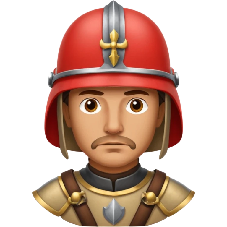 The head of a Spanish conquistador emoji