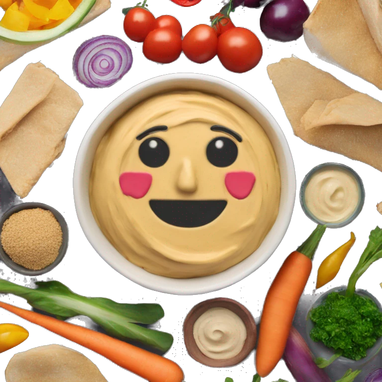 Mezze Houmous Rainbow Veg Grain Bowl emoji