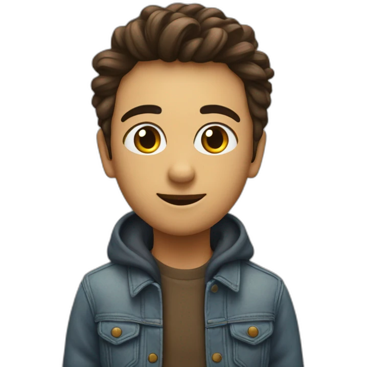M et G dans un cœur emoji