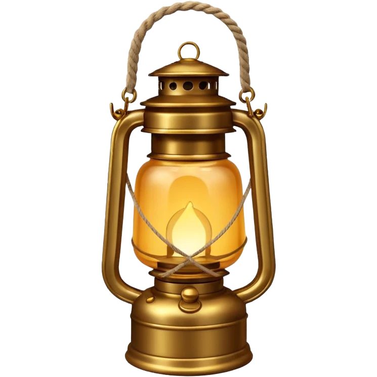 Lantern

New look:

Brass or iron base (#695C48) instead of pure gold.

Light glow: soft amber (#FFD88A) with slight haze effect.

Replace glass reflection with matte finish.

Optional rope handle wrapping. emoji